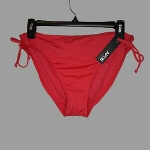 NWT sz 12 Apt 9 Coral Side Tie Swimsuit Bathing Suit Separates - BOTTOMS ONLY